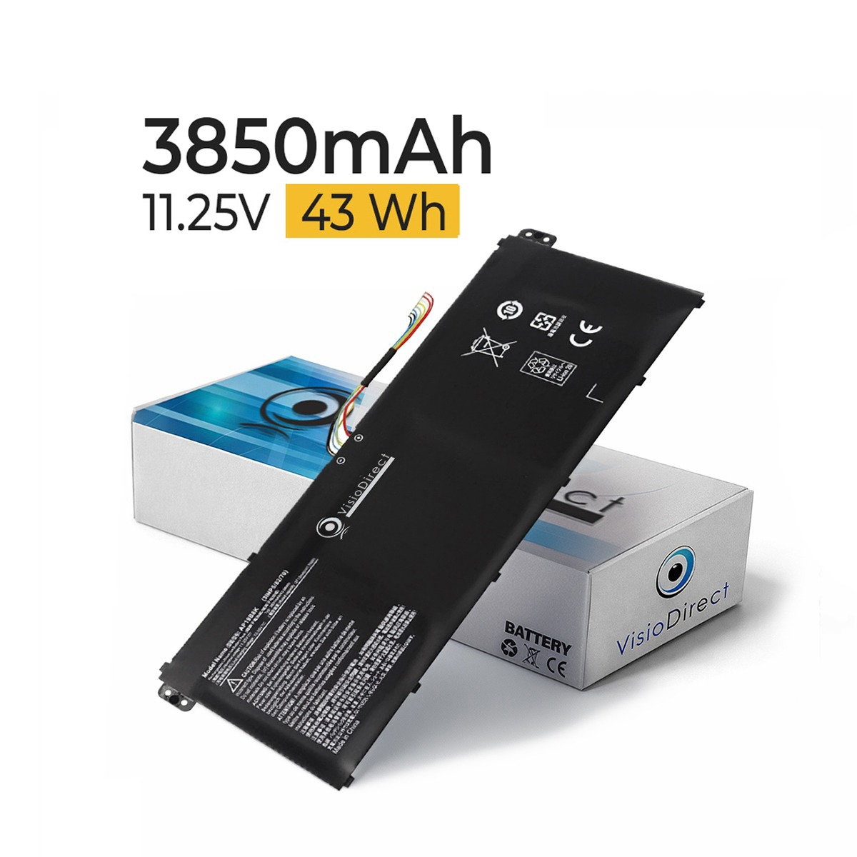 3850mAh Batterie pour Acer ASP...