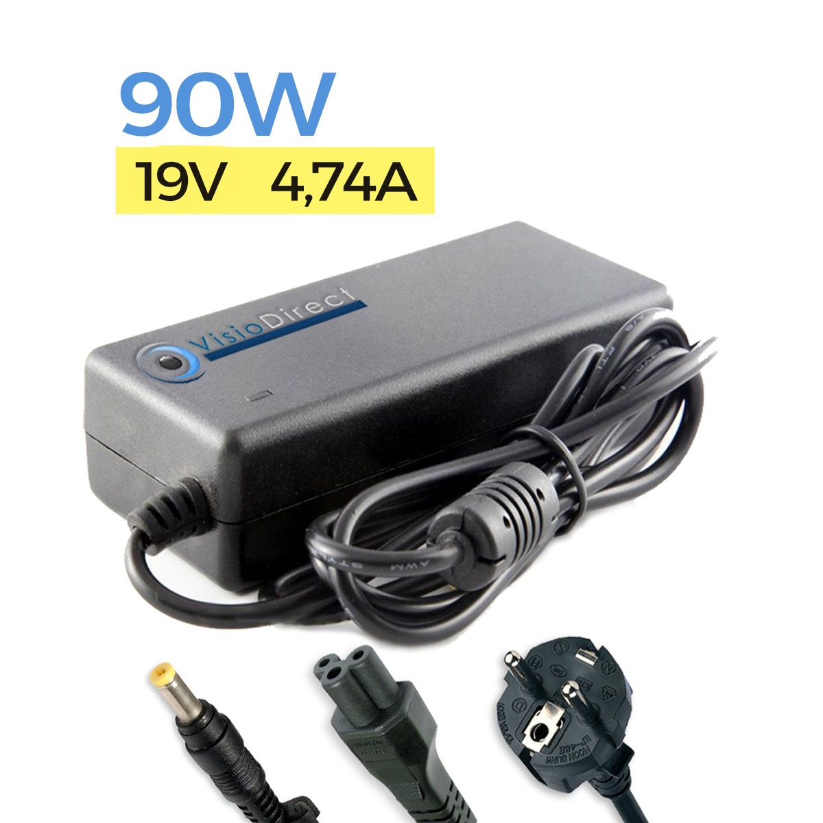 90W Chargeur Alimentation pour...