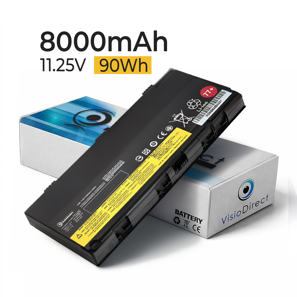8000mAh 77+ 77++ Batterie pour...